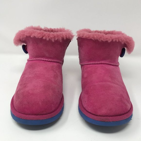 UGG Australia Hot Pink Bailey Button Boot - Picture 2 of 7